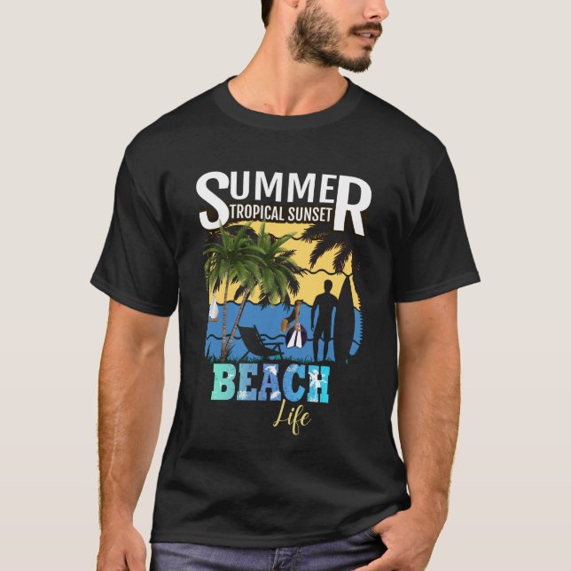 Strandälskares husparty t shirt (Framsida)