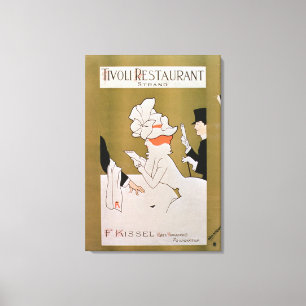 "Strandar den Tivoli restaurangen,", London Canvastryck