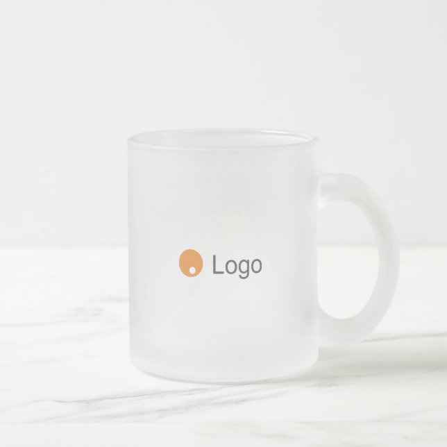 Strandard din Färg Corporate Promo Frostad Glasmugg (Höger)