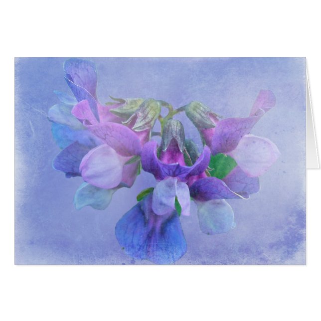 Strandärtablommor Hälsningskort (Framsidan Horizontal)