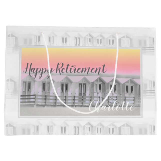 Strandavårdar i pension vid solnedgången stor pres (Baksidan)