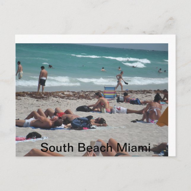 Strandavsändning från påsklov. vykort (Framsida)