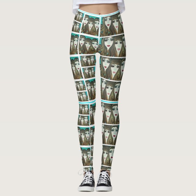 StrandBabedamasker Leggings (Framsida)