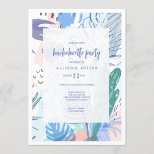 StrandBachelorette för kall sommar tropiskt party Inbjudningar