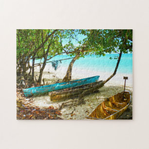 Strandbåtar Jamaica. Pussel