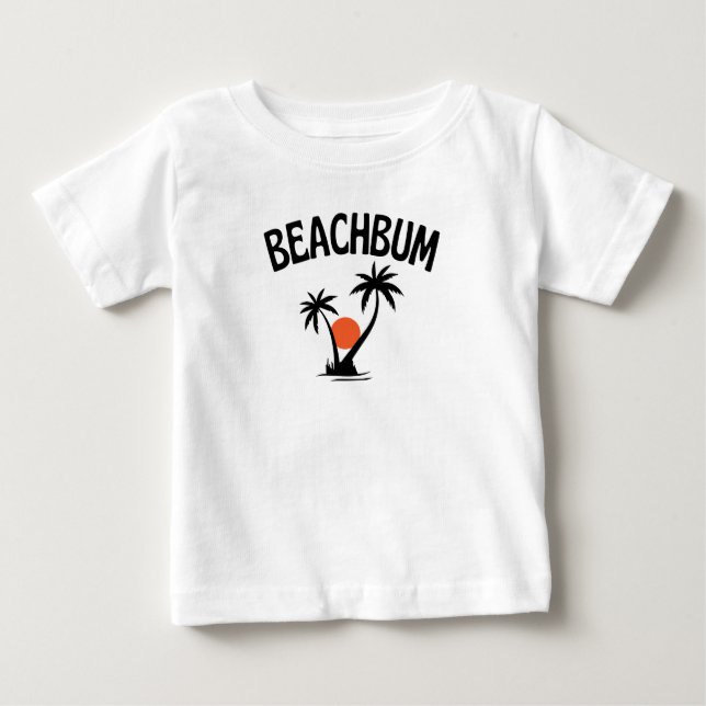 Strandbohem  Strand Sommert-shirt T Shirt (Framsida)