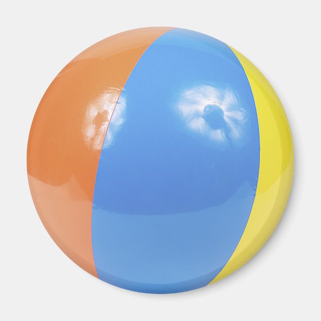 strandboll foto magnet (Framsidan)