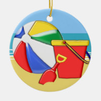 Strandboll, hink & skyffel på kusten