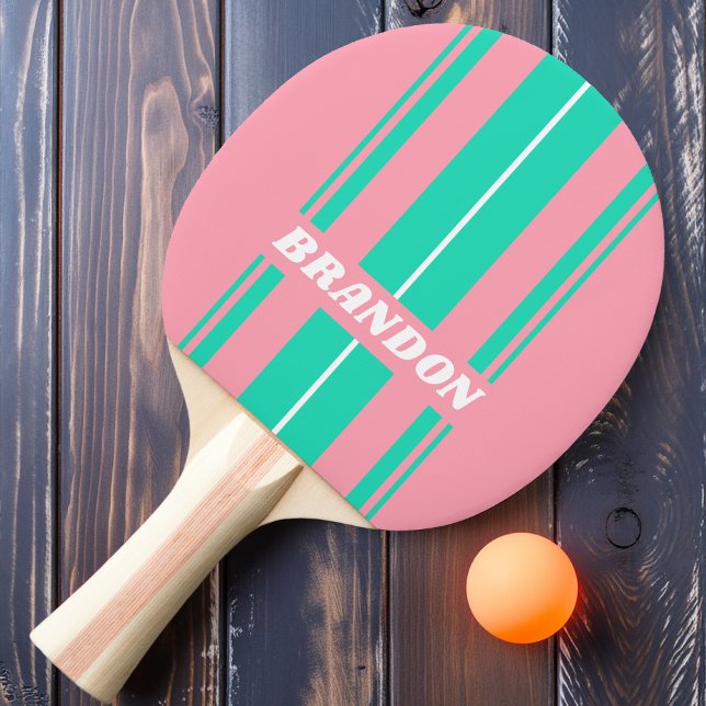 Strandbrisen Nostalgiska Brädstripor med Namn Pingisracket (Skapare uppladdad)