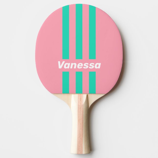 Strandbrisen Nostalgiska Pinstripes med namn Pingisracket (Framsidan)