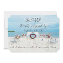 Strandbröllop Blommig Trädgårdslysbåge RSVP