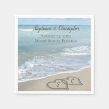 Strandbröllop Hjärtan i Sanden Elegant