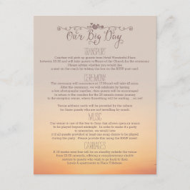 Strandbröllop Infoga "vår stora dag" Tilläggskort