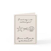 Strandbröllop Snigelskal Brudtärna Förlovningskort