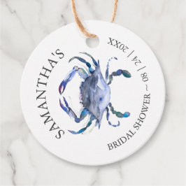 Strandbröllopsfesttema Krabba Gåvor Etiketter