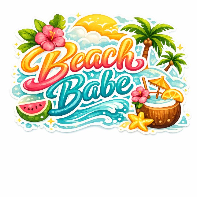 Strandbrud Tropical Strand Semester Sommar Totebag Tygkasse (Beach Babe Tropical Summer Tote Bag)
