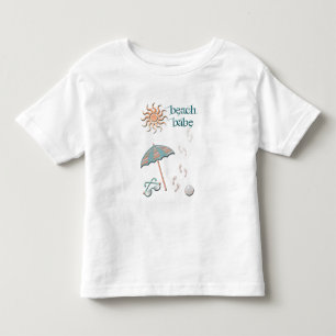 Strandbrud-Umbrella, Boll, Fotspår i Sanden T Shirt