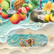 Strandcocktail Tropiska Frukter Havsvåg Sjöstjärna