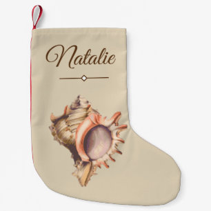 StrandConchsnäckskal & namn Liten Julstrumpa