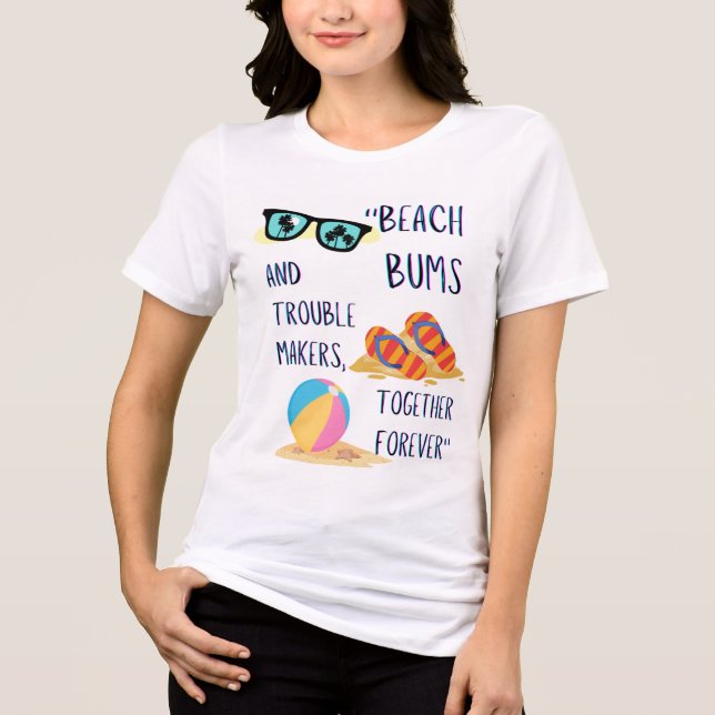 stranddag citat t shirt (Framsida)