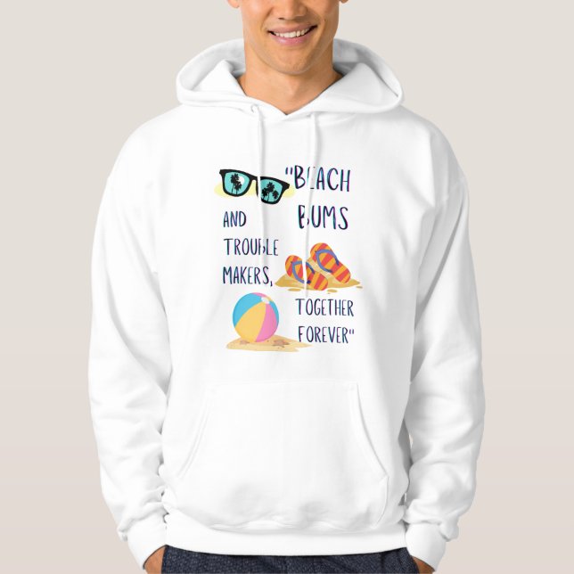 stranddagsfaktura hoodie (Framsida)