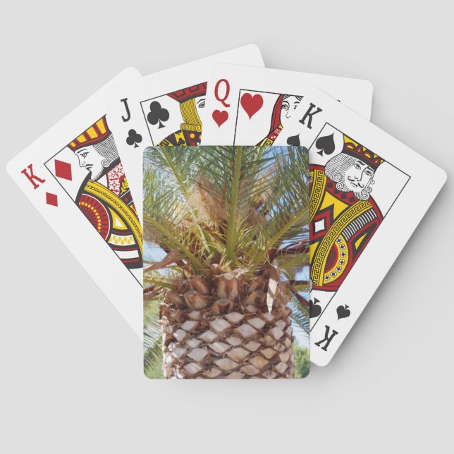 Stranddesign från sommarstranden mönster handflata casinokort (Baksidan)