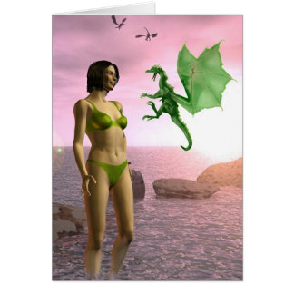 Stranddrake Hälsningskort