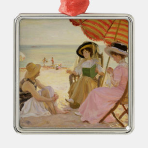Stranden, 1929 julgransprydnad metall