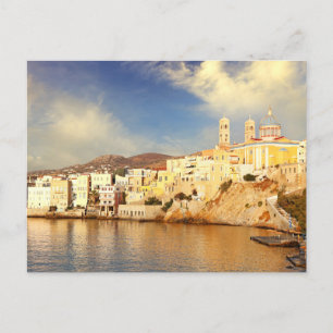 Stranden Agios Nikolaos på ön Syros Vykort