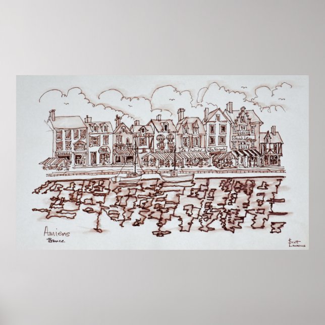 Stranden, Amiens | Somme, Frankrike Poster (Framsidan)