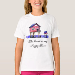 Stranden är min lyckliga plats t shirt