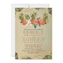 stranden av tropiska ananas ljus bröllop