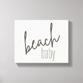 stranden baby. Arbetsyta med radbyte Canvastryck