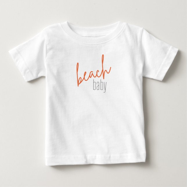 stranden baby. Baby T-Shirt (Framsida)