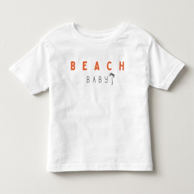 stranden baby. Småbarn T-Shirt (Framsida)
