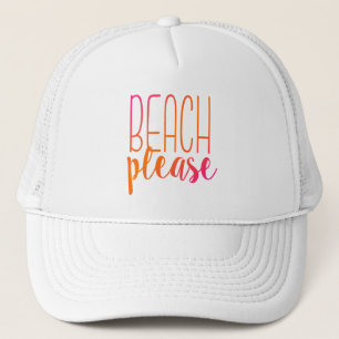Stranden behar den   rosa- och orangeOmbre Truckerkeps