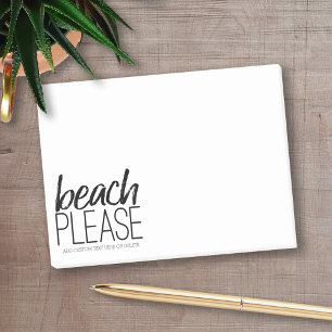 Stranden behar post-it block