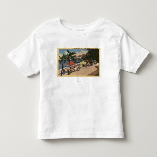 Stranden beskådar framme av hotellSt. Catherine Tee Shirt (Framsida)