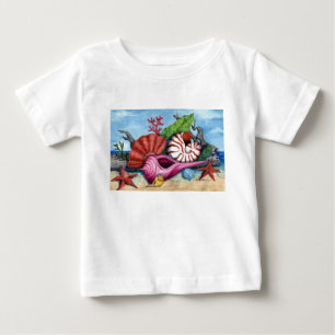 Stranden beskjuter den skräddarsy T-tröja - Tee Shirt