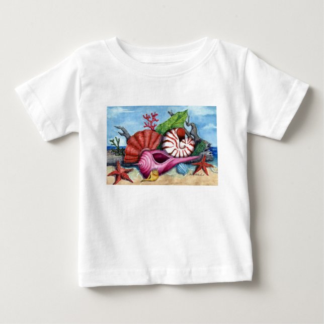 Stranden beskjuter den skräddarsy T-tröja - Tee Shirt (Framsida)