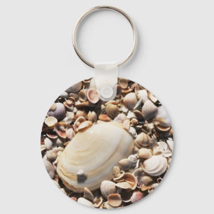 Stranden beskjuter Keychain Nyckelring