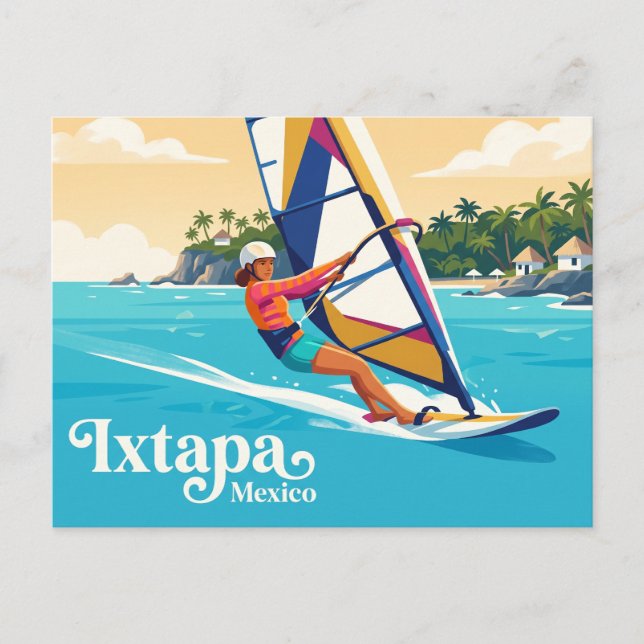 Stranden El Palmar Mexiko Vykort (Framsida)