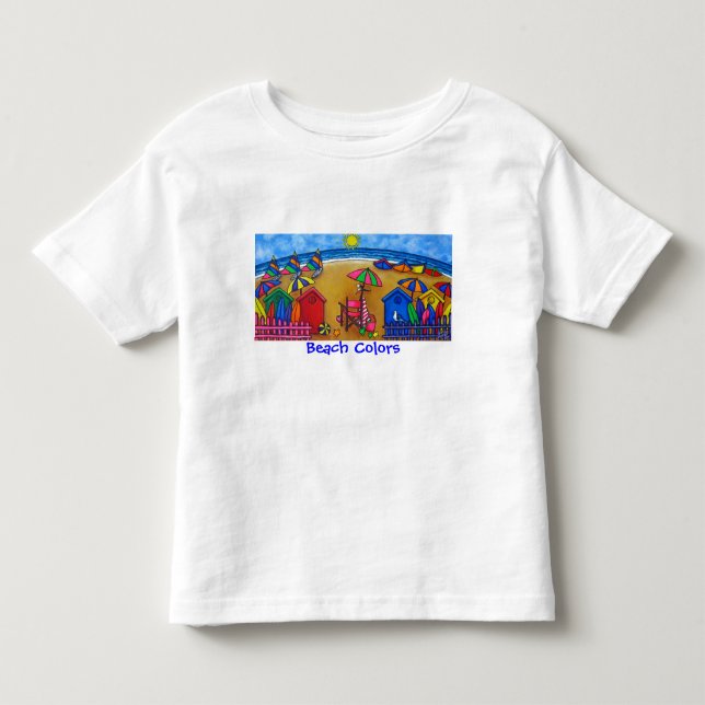 Stranden färgar ungeT-tröja Tee Shirt (Framsida)