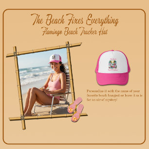 Stranden Fixar Allt' Flamingo Beach Trucker Keps