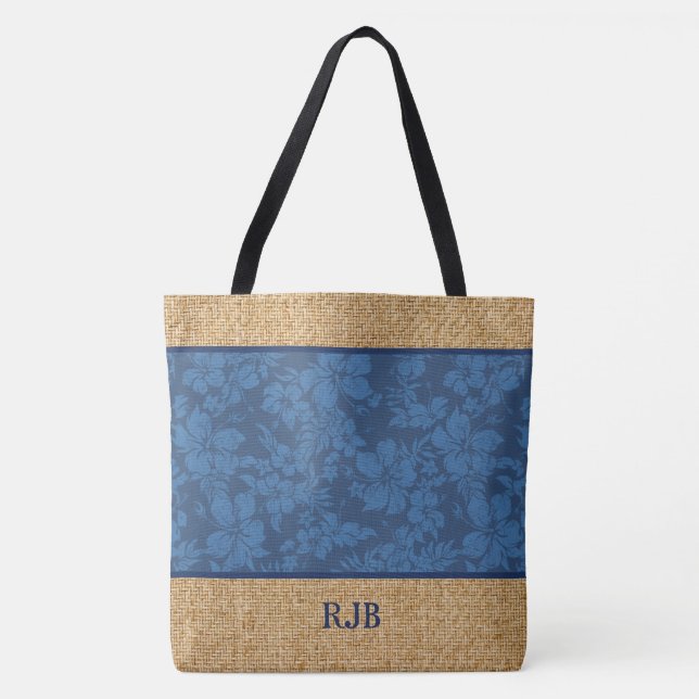 Stranden för den hibiskusPareau hänger lös den Tygkasse (Framsida)