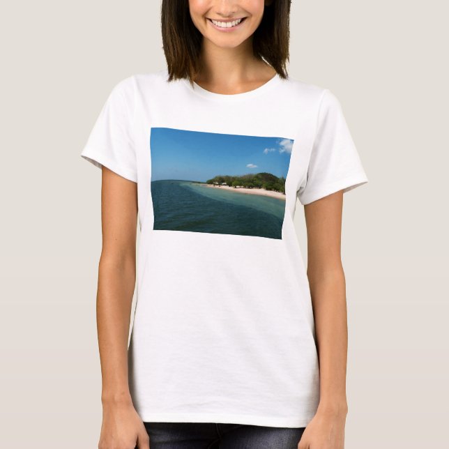 Stranden förändrar sig in tee (Framsida)