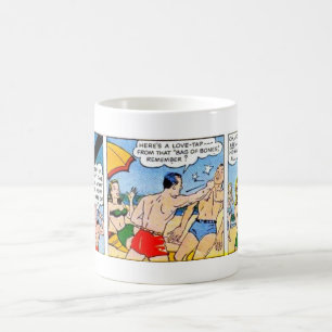 Stranden förkroppsligar kaffemugg