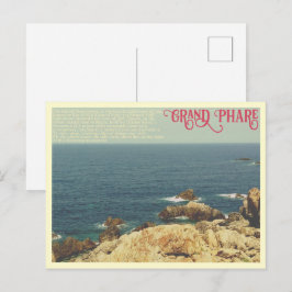 Stranden Grand Phare Jijel, Algeriet Vykort