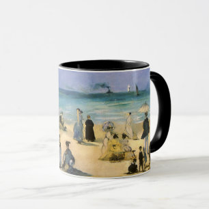 Stranden i Boulogne av Edouard Manet Mugg