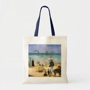 Stranden i Boulogne av Edouard Manet, Vintage Art Tygkasse